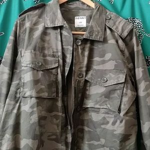 Old navy camo jacket - worn once